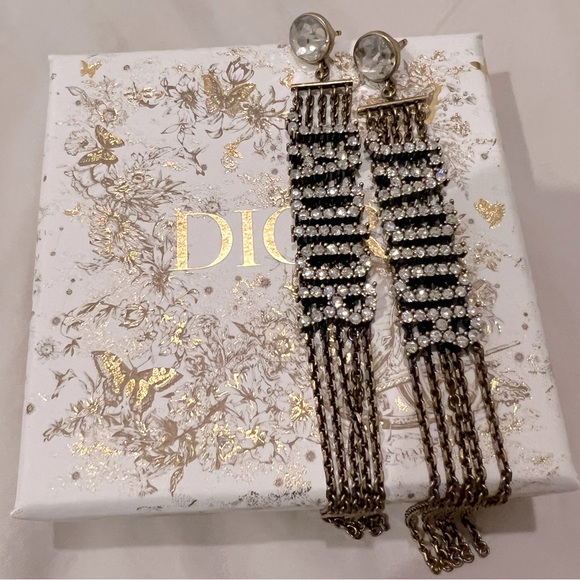 BNWT Dior Jadior rhinestone earrings - Picture 1 of 7